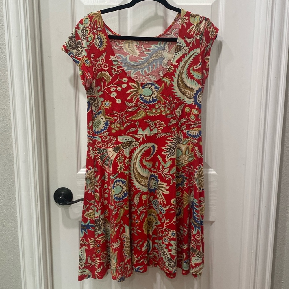 Red dress with Southwest Vibes